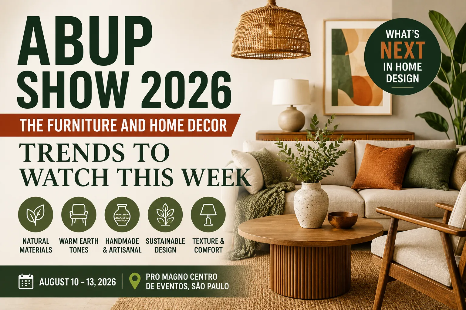 ABUP Show 2026: The Furniture and Home Decor Trends to Watch This Week