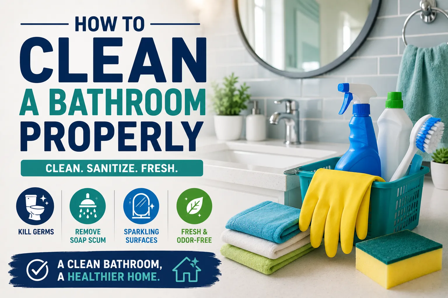 How to Clean a Bathroom Properly