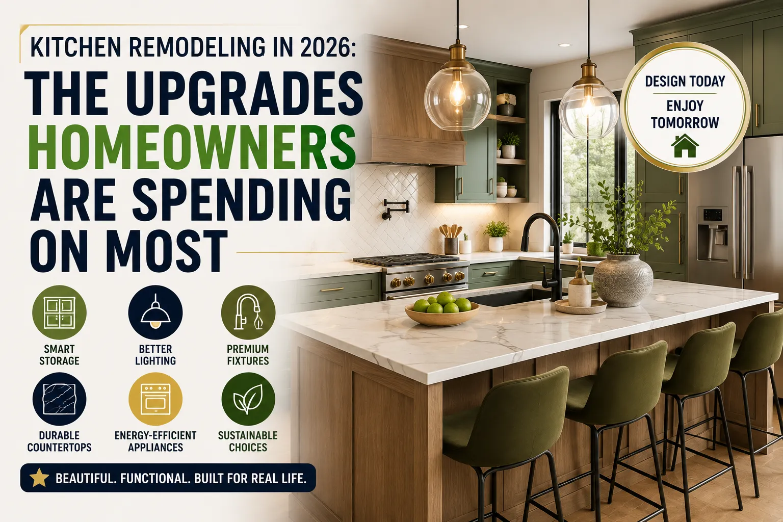 Kitchen Remodeling in 2026: The Upgrades Homeowners Are Spending On Most