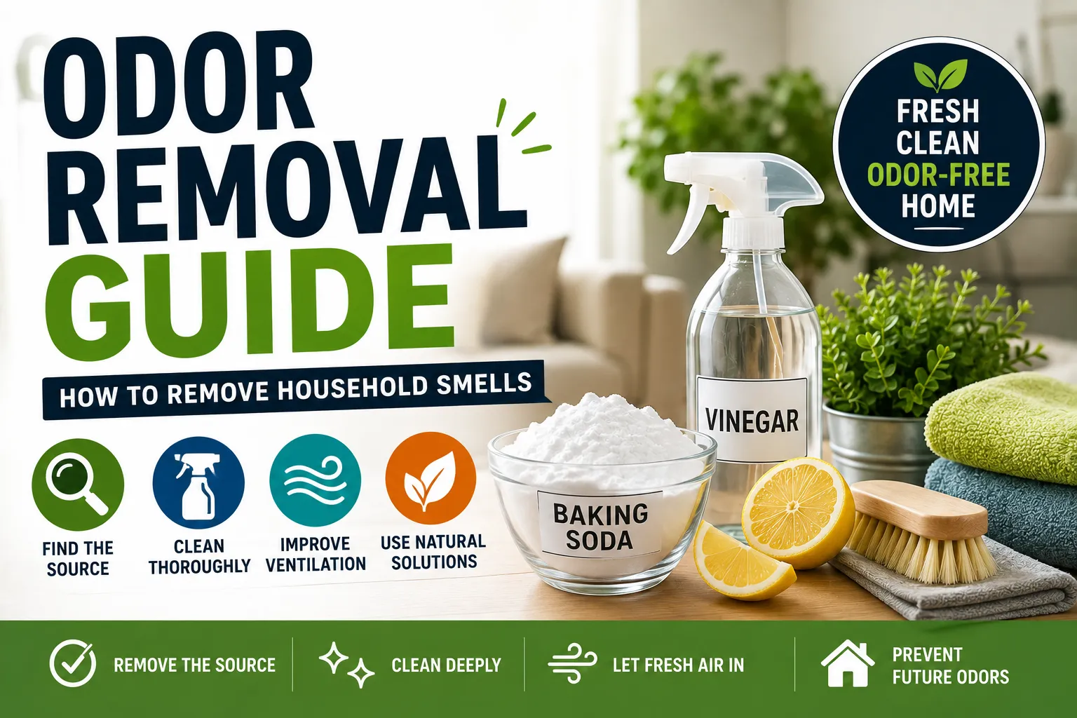 Odor Removal Guide: How to Remove Household Smells