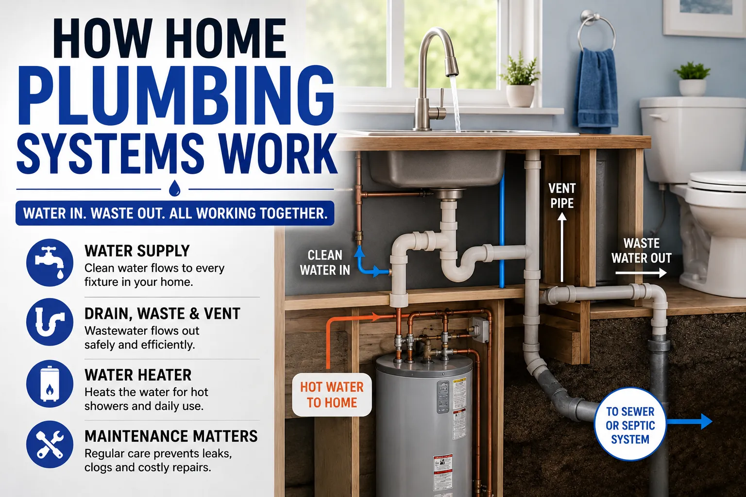How Home Plumbing Systems Work