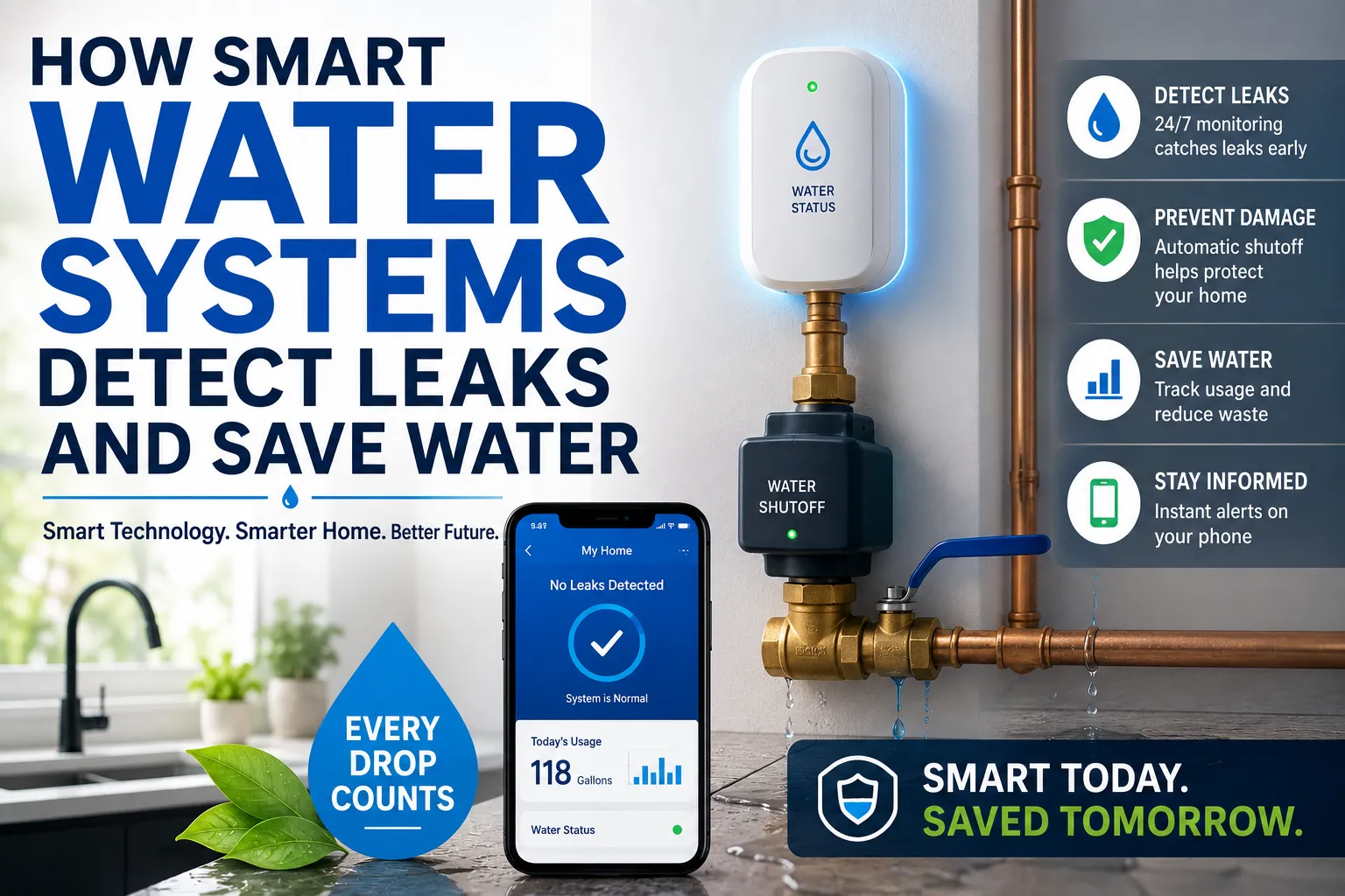 How Smart Water Systems Detect Leaks and Save Water
