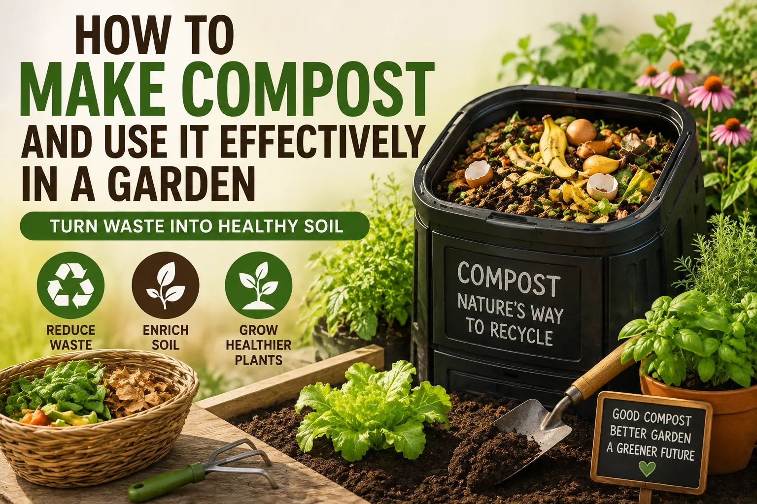 How to Make Compost and Use It Effectively in a Garden