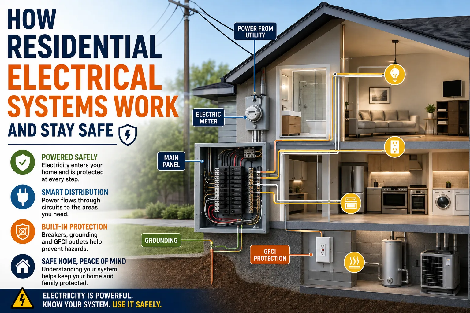 How Residential Electrical Systems Work and Stay Safe