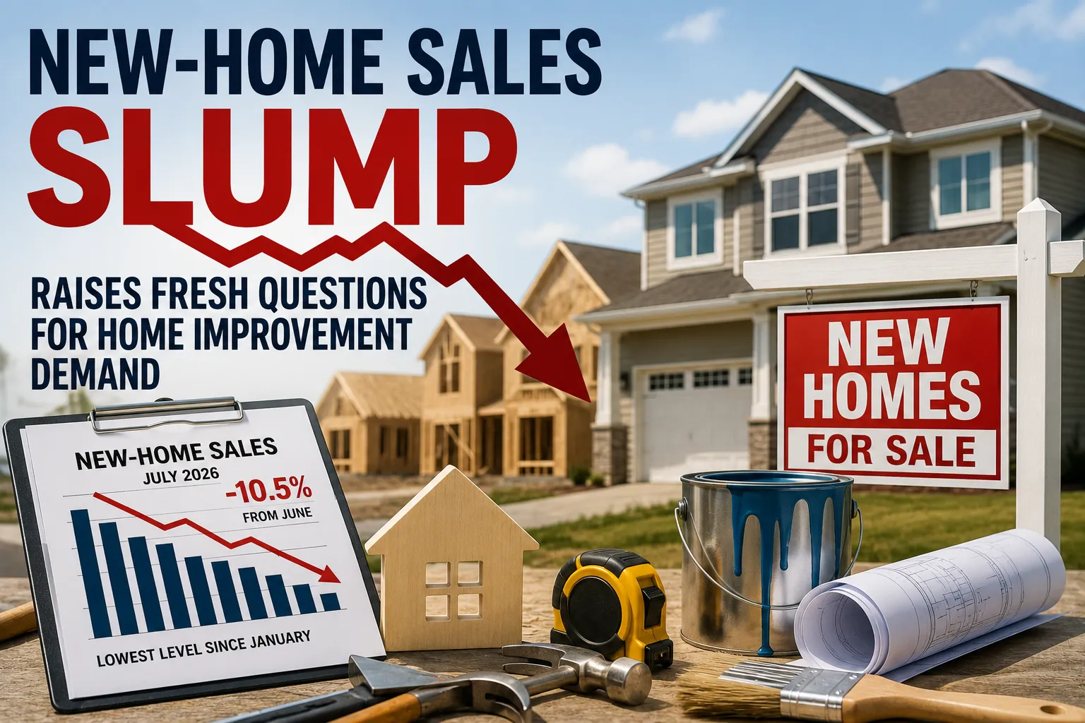 New-Home Sales Slump Raises Fresh Questions for Home Improvement Demand
