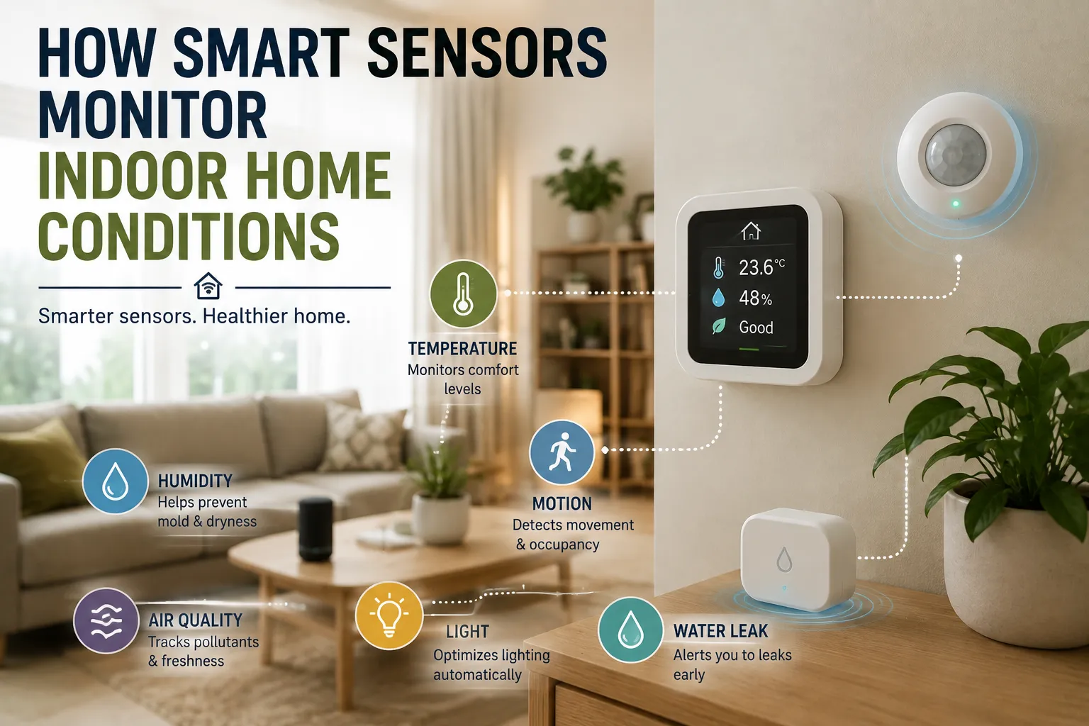 How Smart Sensors Monitor Indoor Home Conditions