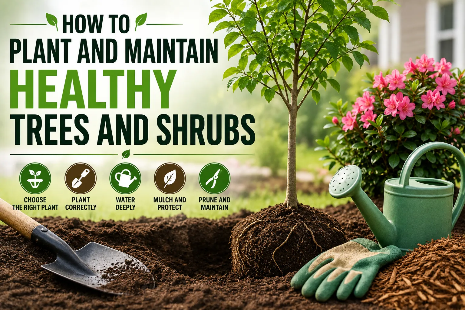 How to Plant and Maintain Healthy Trees and Shrubs at Home