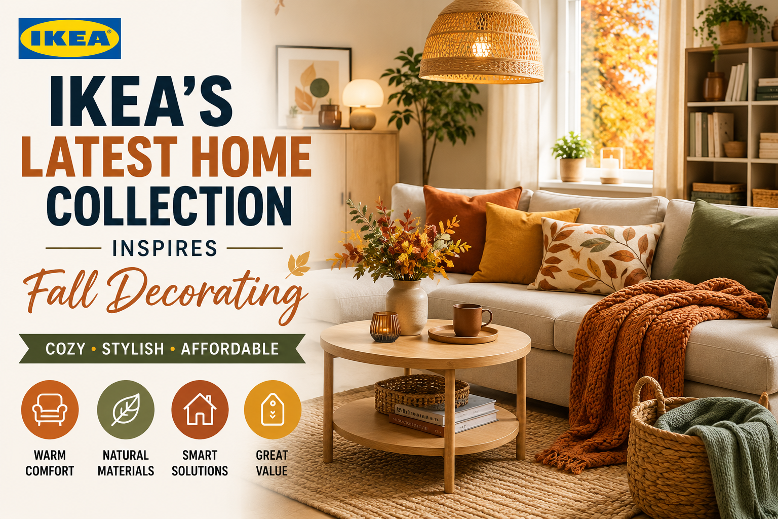 IKEA's Latest Home Collection Inspires Fall Decorating